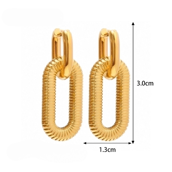Woven Link Earrings