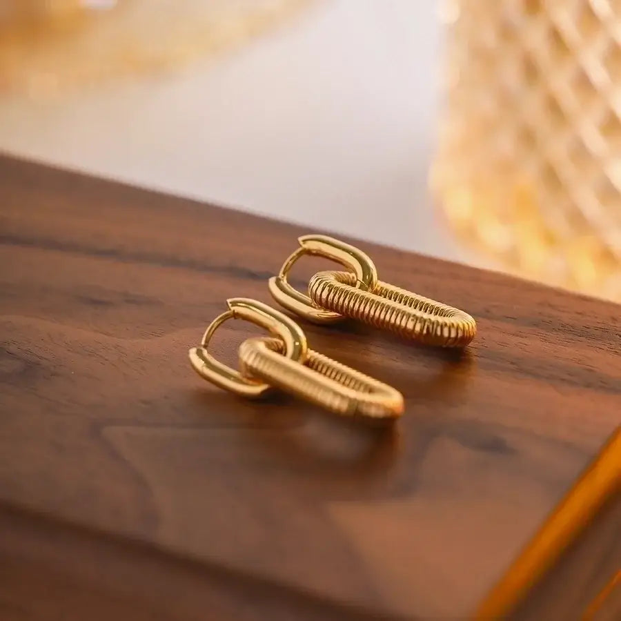 Woven Link Earrings