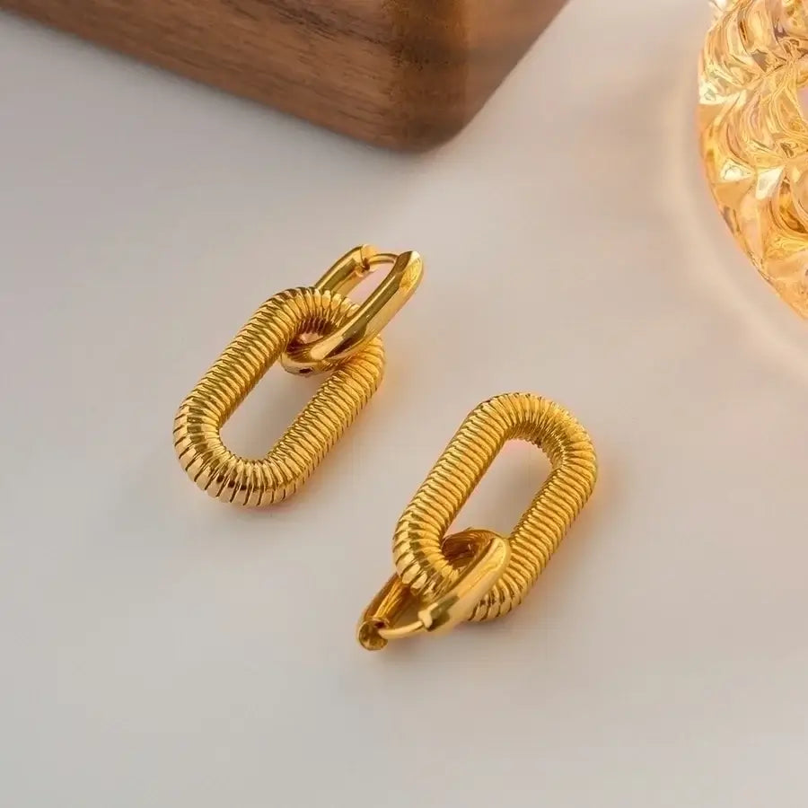 Woven Link Earrings
