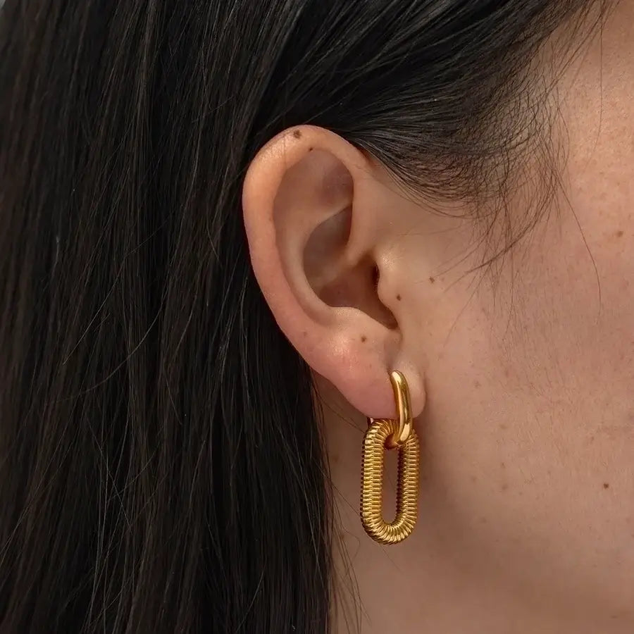 Woven Link Earrings