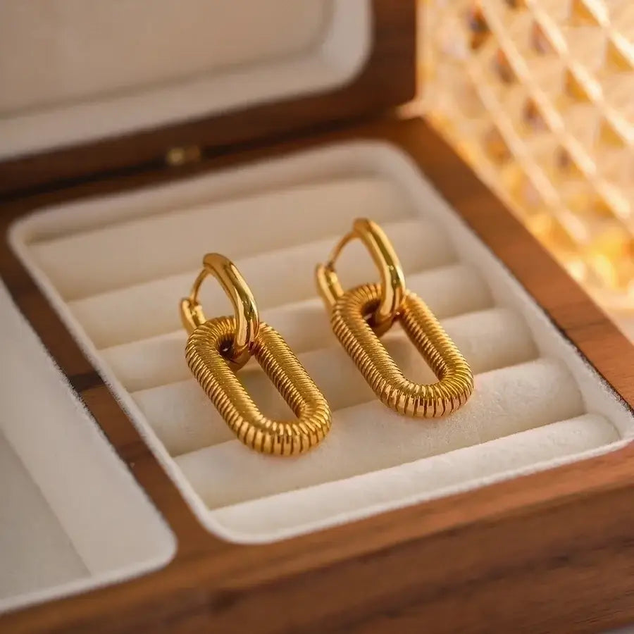 Woven Link Earrings