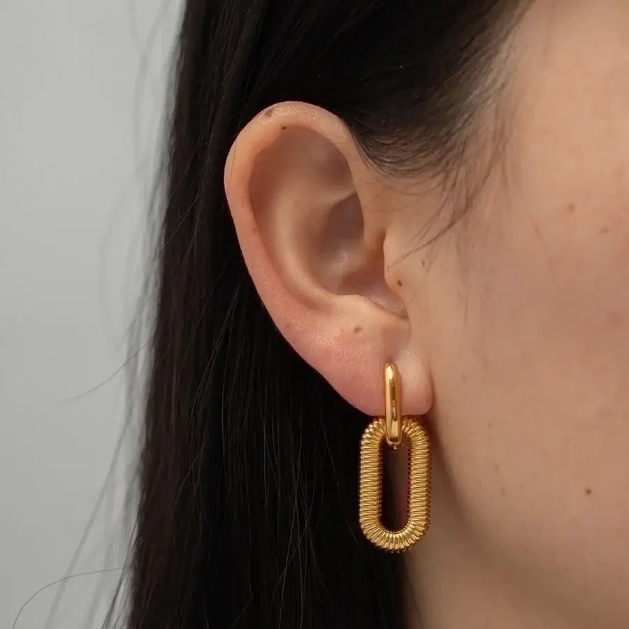 Woven Link Earrings