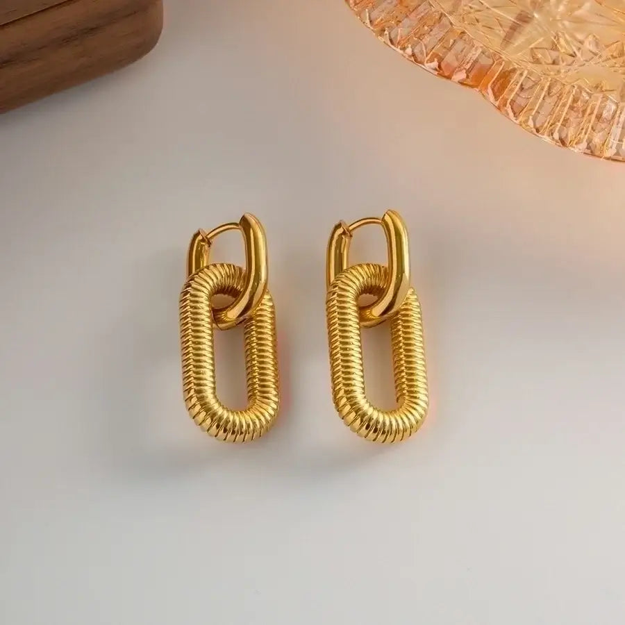 Woven Link Earrings