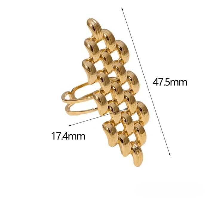 Gilded Interwoven Ring