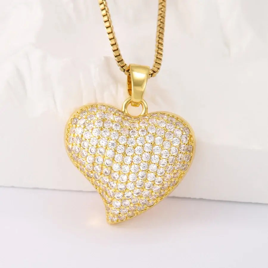 Shiny Heart Necklace
