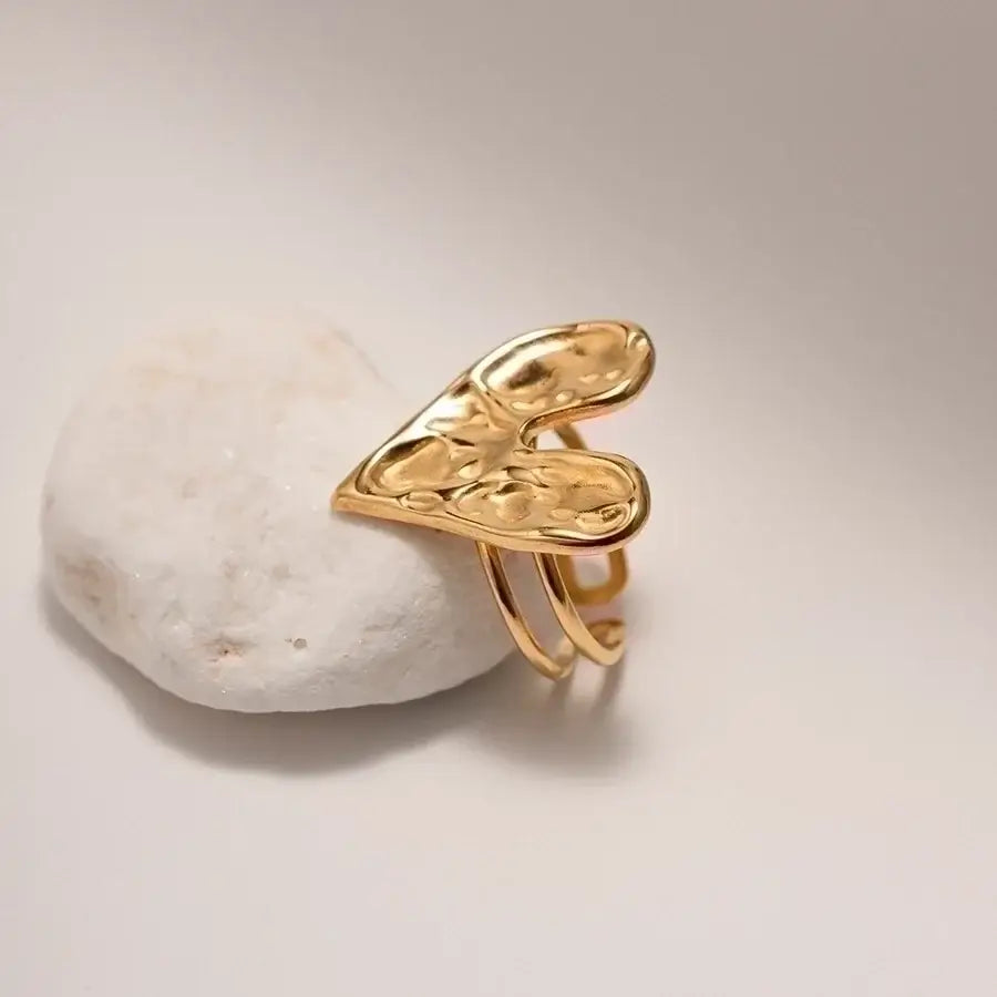 Liquid Gold Heart Ring