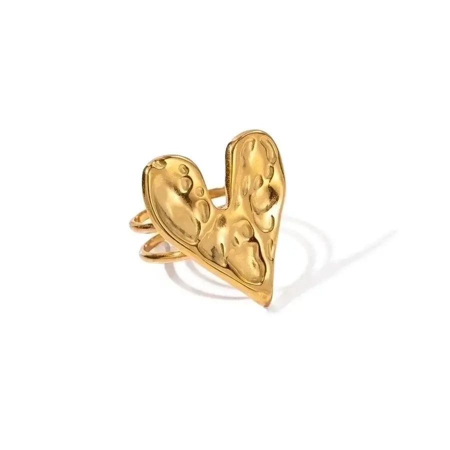 Liquid Gold Heart Ring
