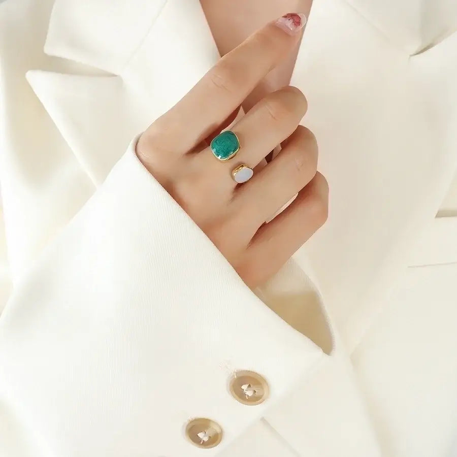 Baroque Gemstone Ring
