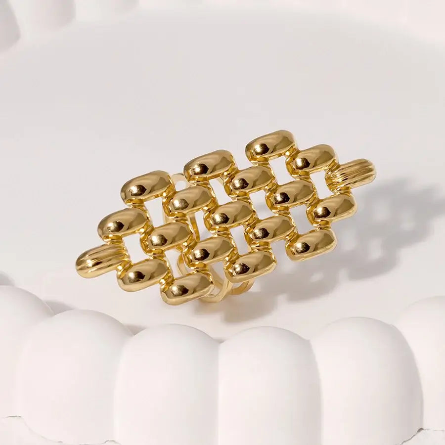 Gilded Interwoven Ring