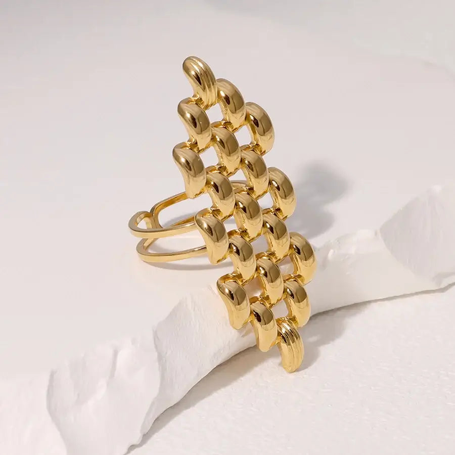 Gilded Interwoven Ring