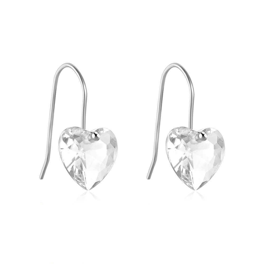 Crystal Heart Earrings