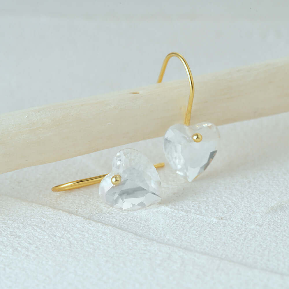 Crystal Heart Earrings