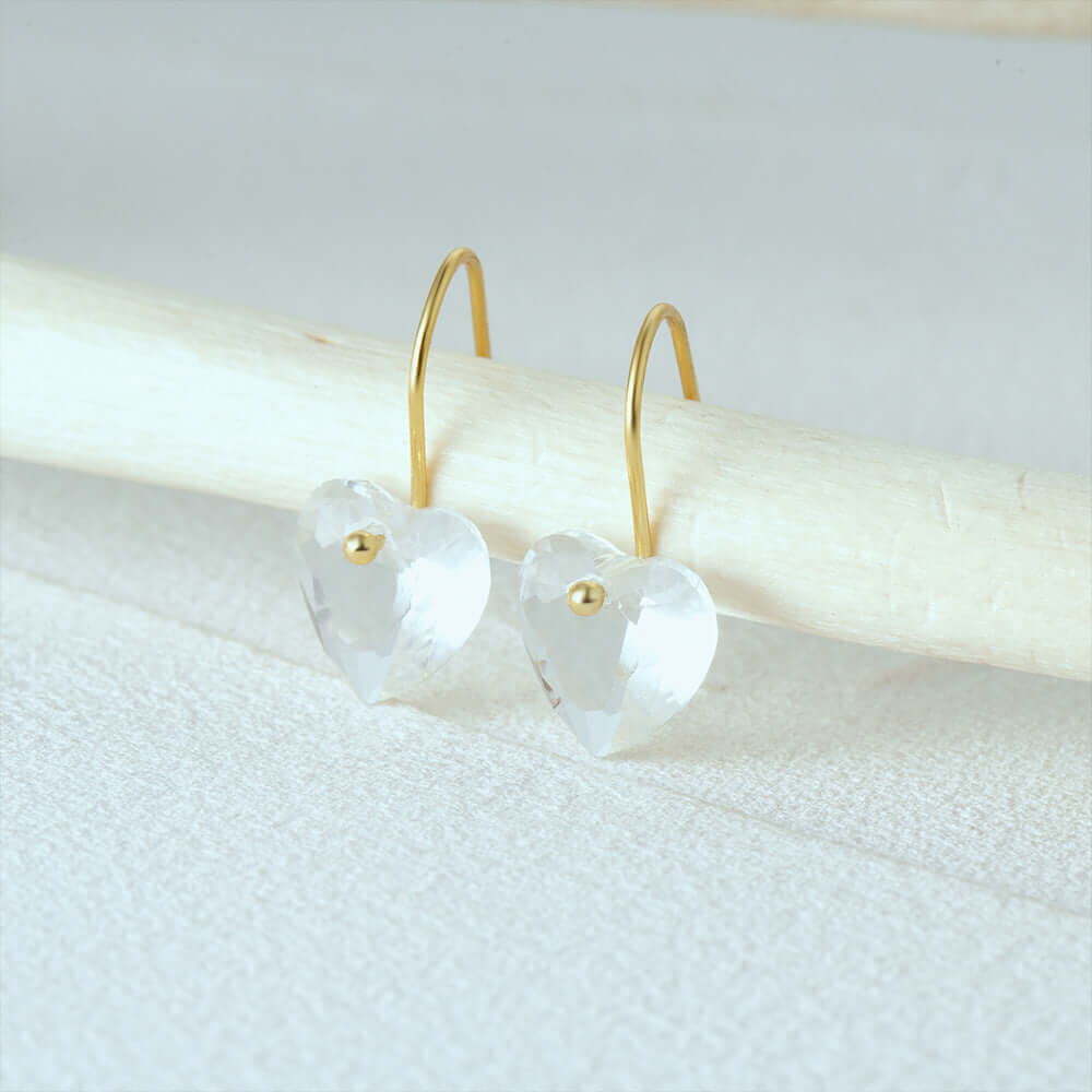 Crystal Heart Earrings