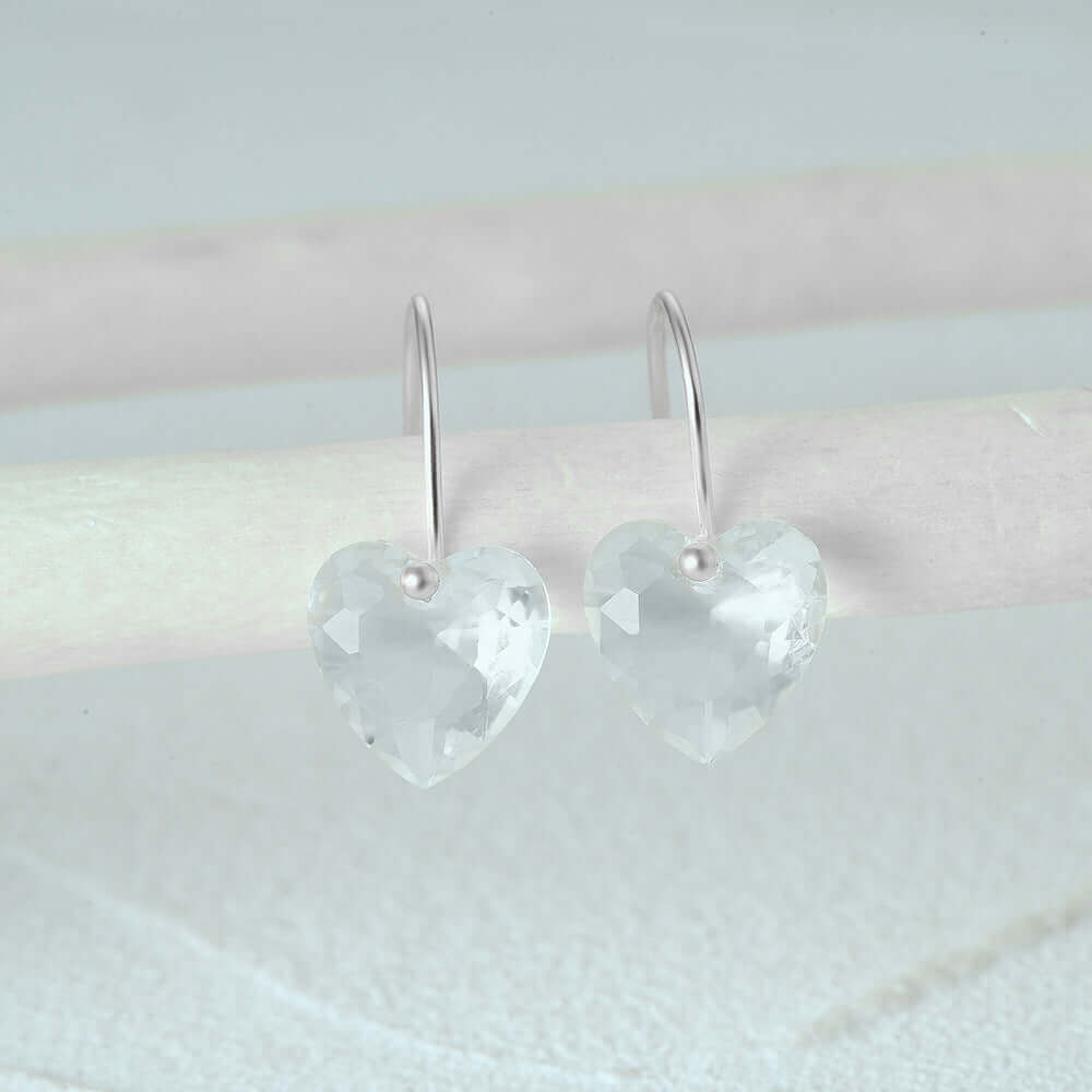 Crystal Heart Earrings