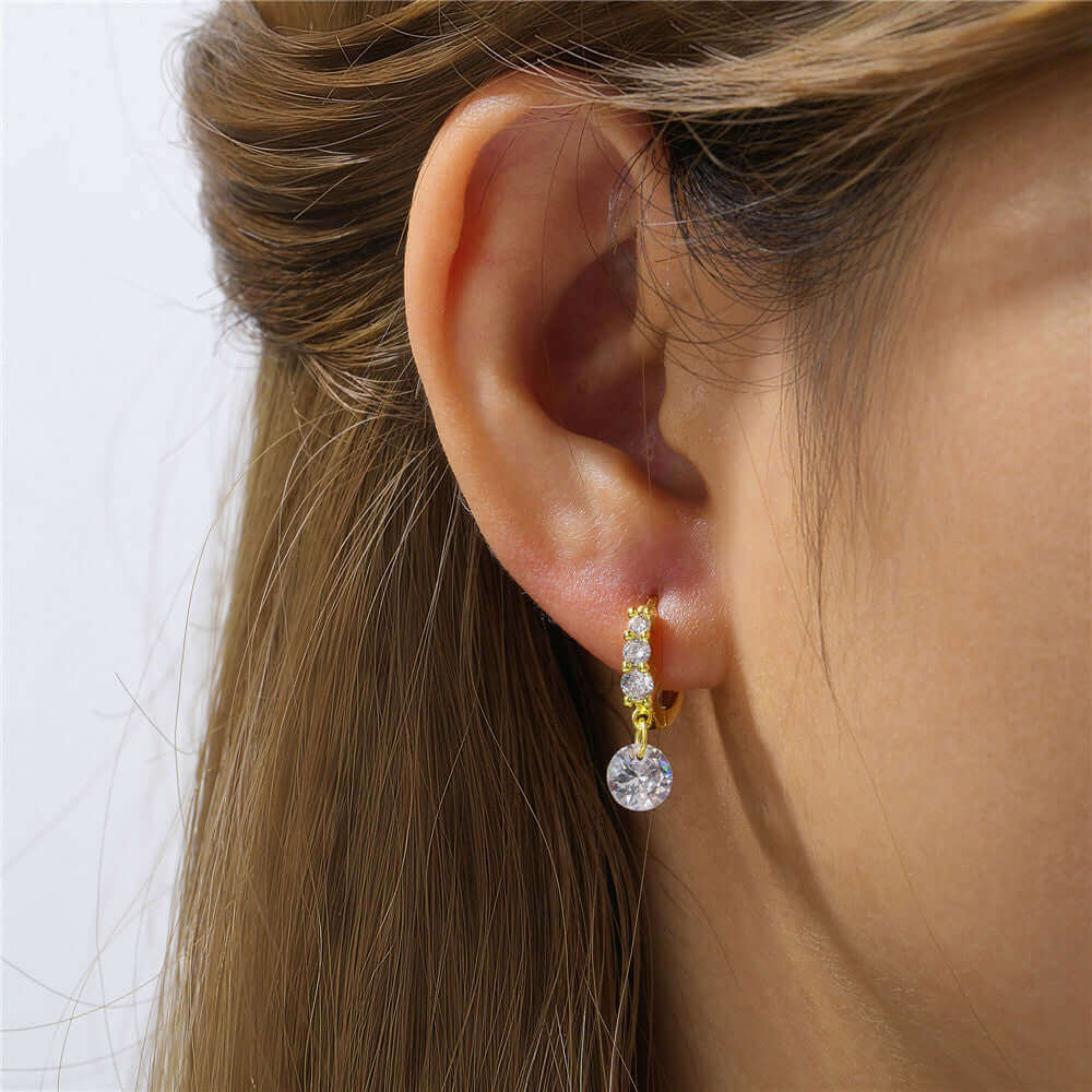 Elegant Crystal Drop Earrings