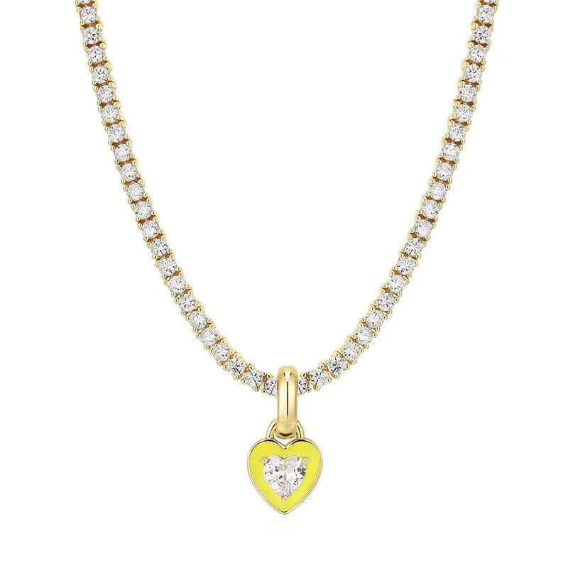 Elegant Modern Heart Necklace