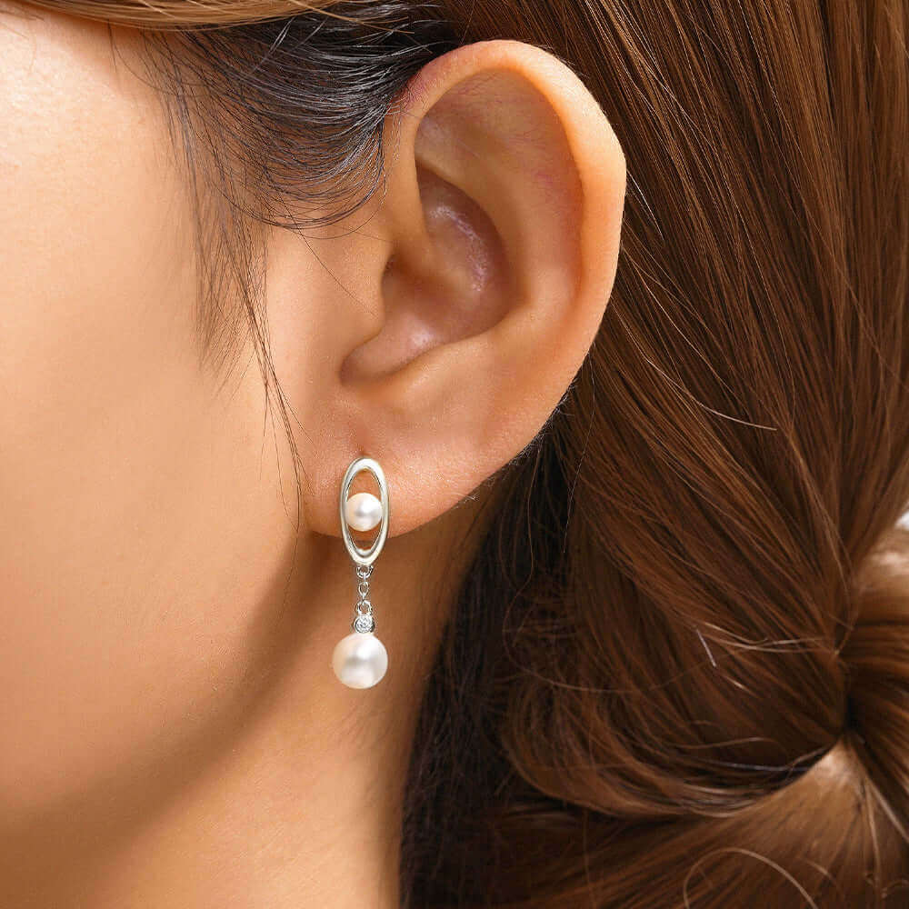 Elegant Pearl Drop Earrings