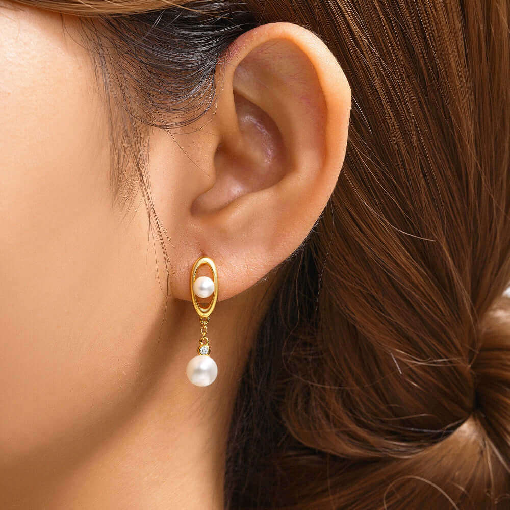 Elegant Pearl Drop Earrings