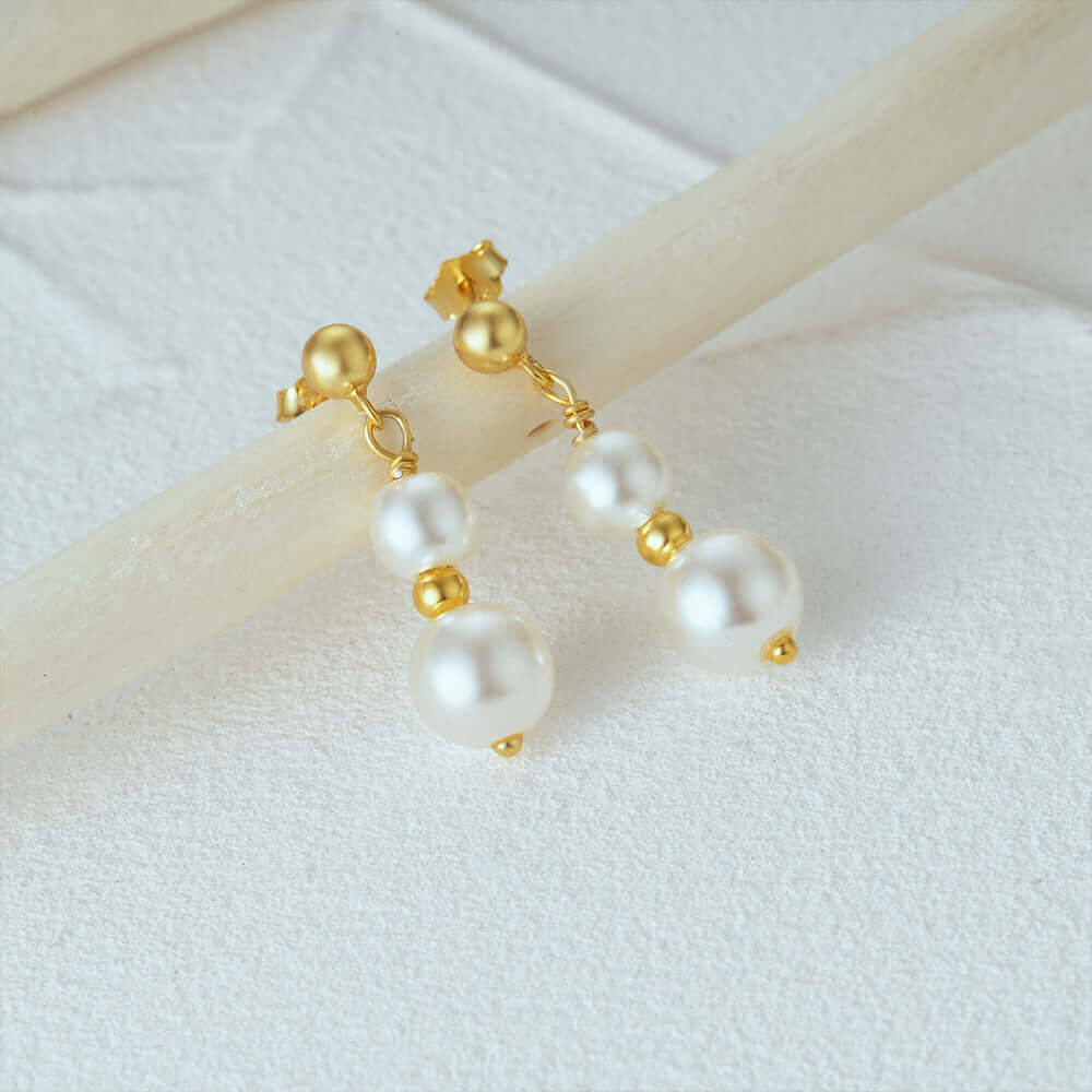 Elegant Pearl Drop Earrings