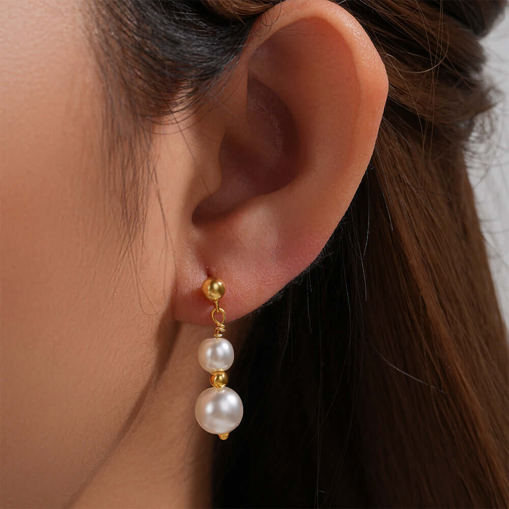 Elegant Pearl Drop Earrings