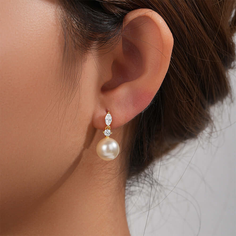 Elegant Pearl Drop Earrings