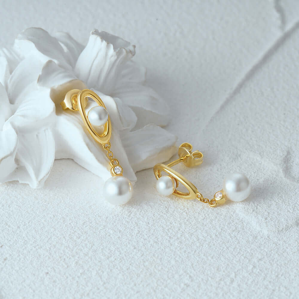 Elegant Pearl Drop Earrings