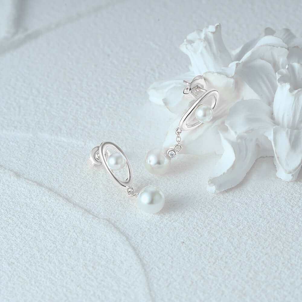 Elegant Pearl Drop Earrings