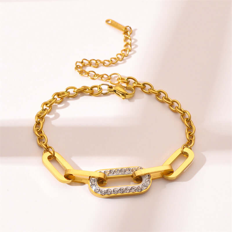 Golden Link Style Bracelet