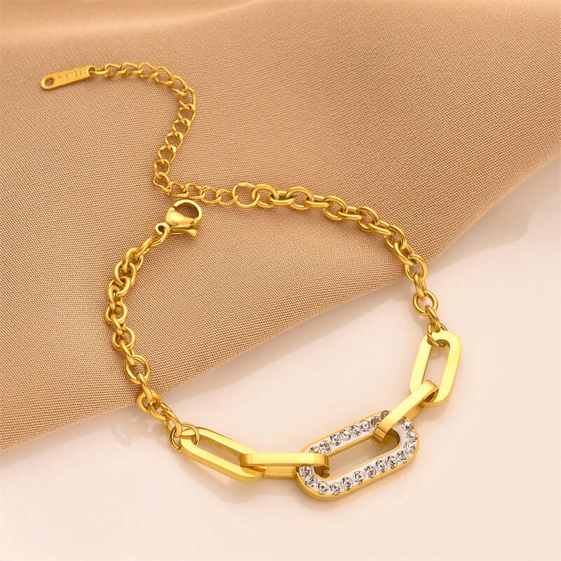 Golden Link Style Bracelet