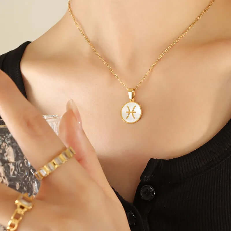 Elegant Constellation Shell Pendant Necklace