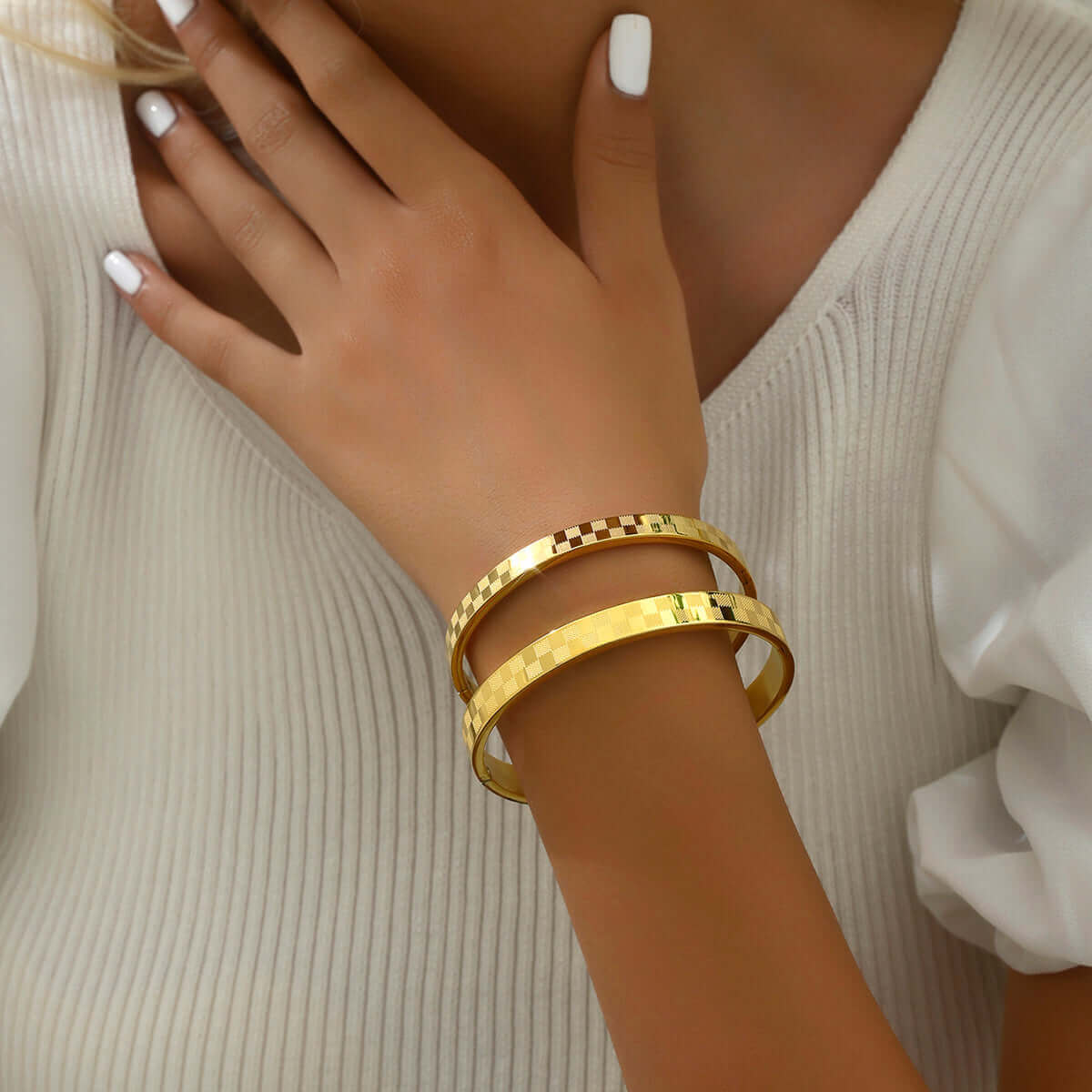 Glam Lattice Bangle