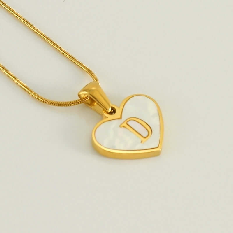 Heart Shape Letter Necklace