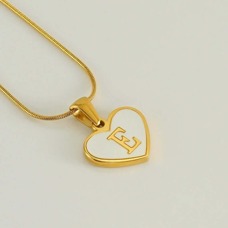 Heart Shape Letter Necklace