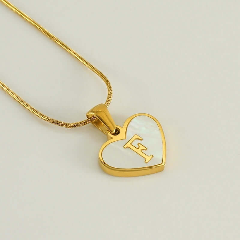 Heart Shape Letter Necklace