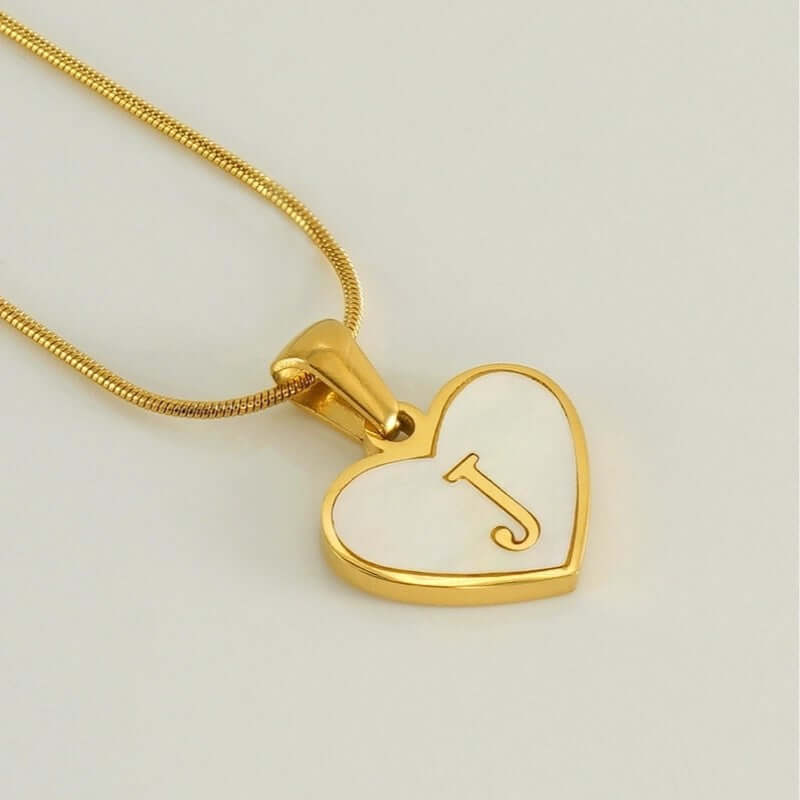 Heart Shape Letter Necklace