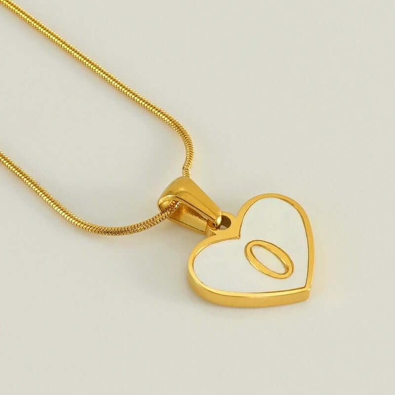 Heart Shape Letter Necklace