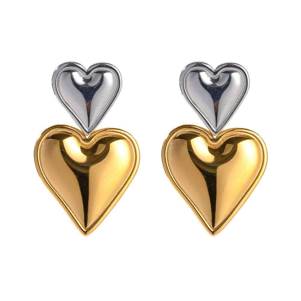 Simple Style Heart Shape Drop Earrings