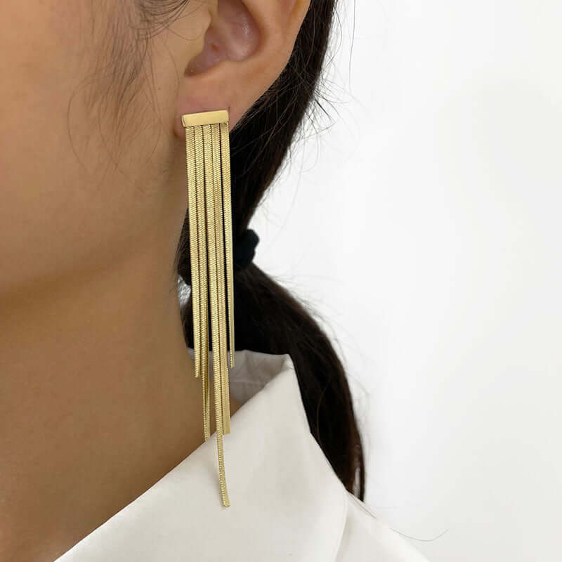 Simple Style Drop Earrings