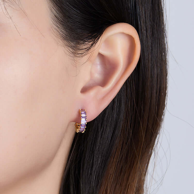 Shiny C Shape Earrings