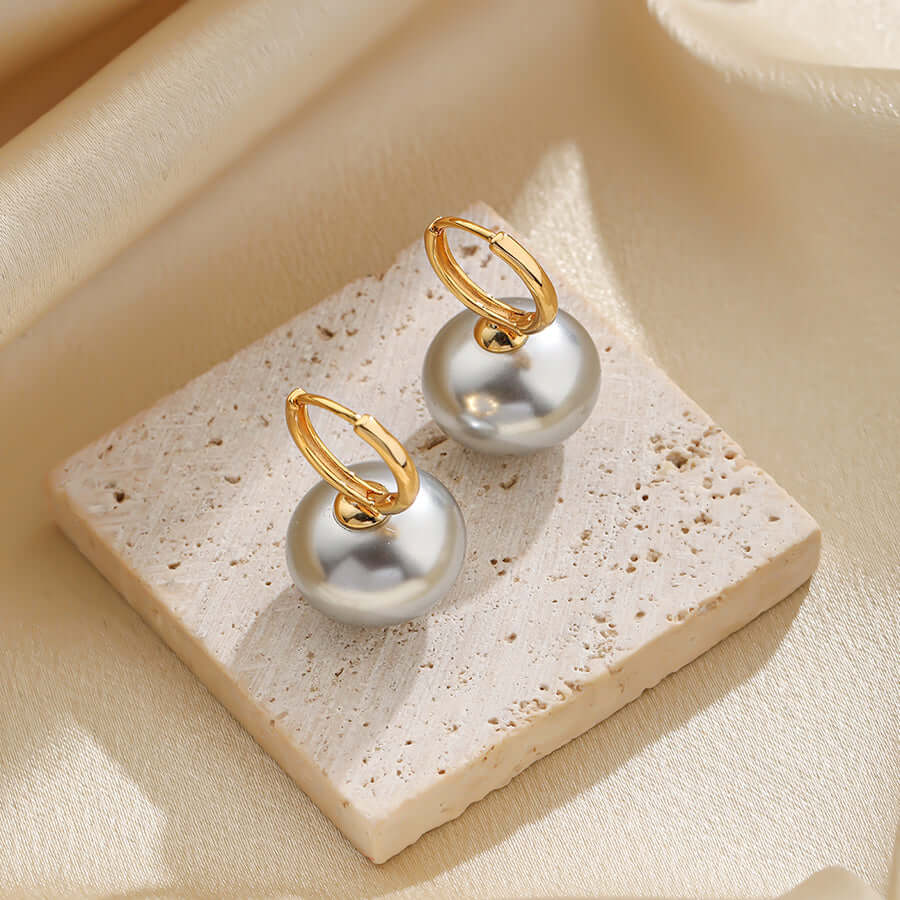 Elegant Style Pearl Drop Earrings