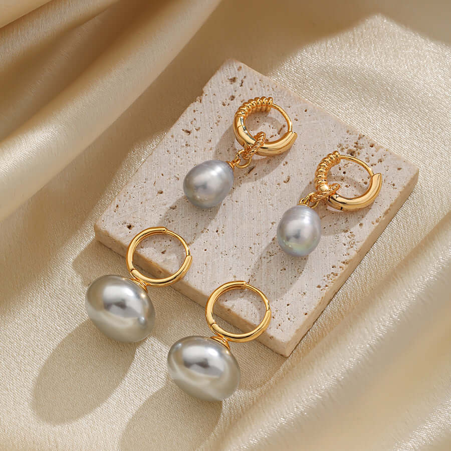 Elegant Style Pearl Drop Earrings