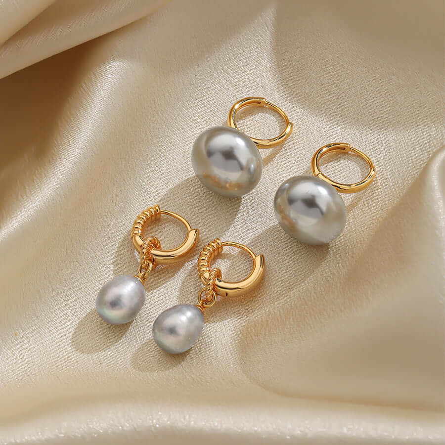 Elegant Style Pearl Drop Earrings