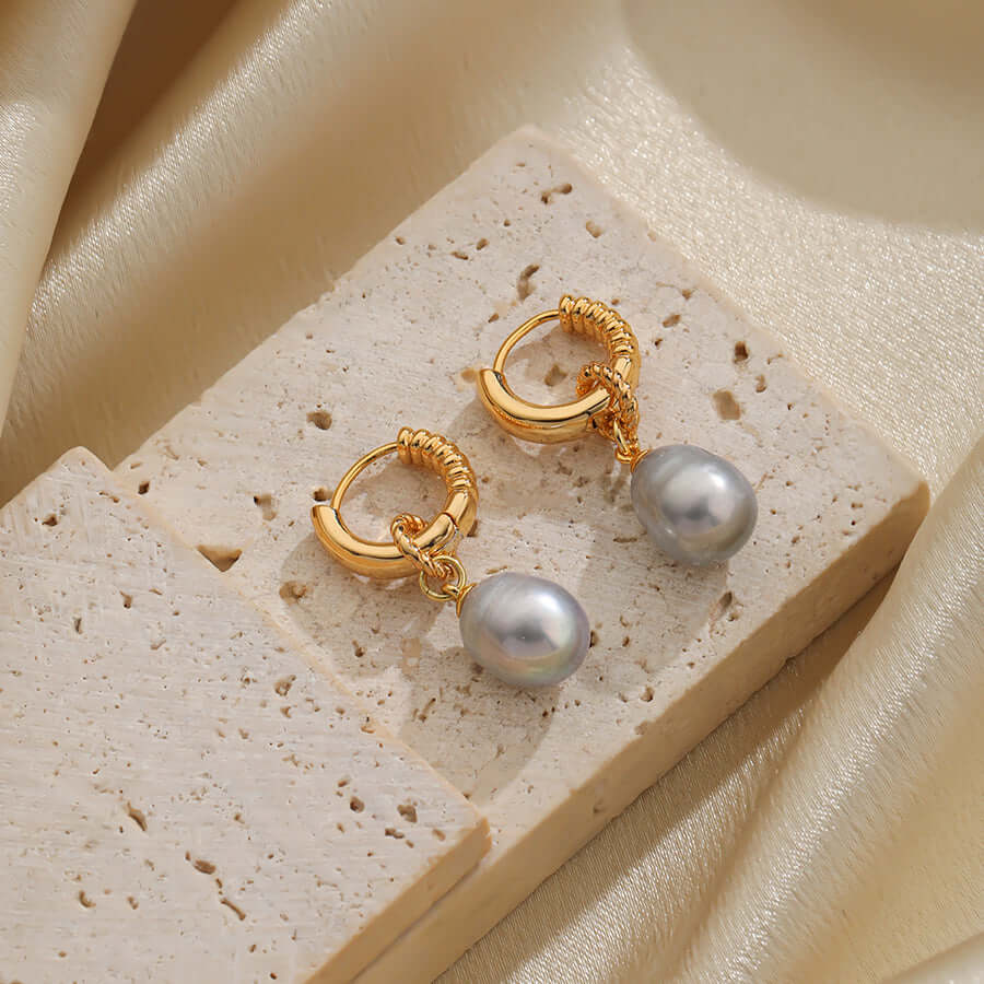 Elegant Style Pearl Drop Earrings