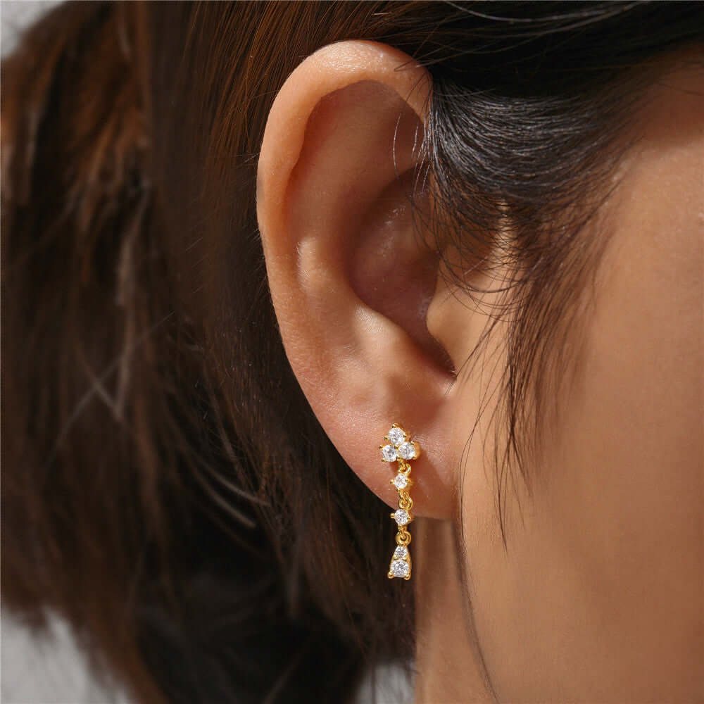 Simple Style Drop Earrings