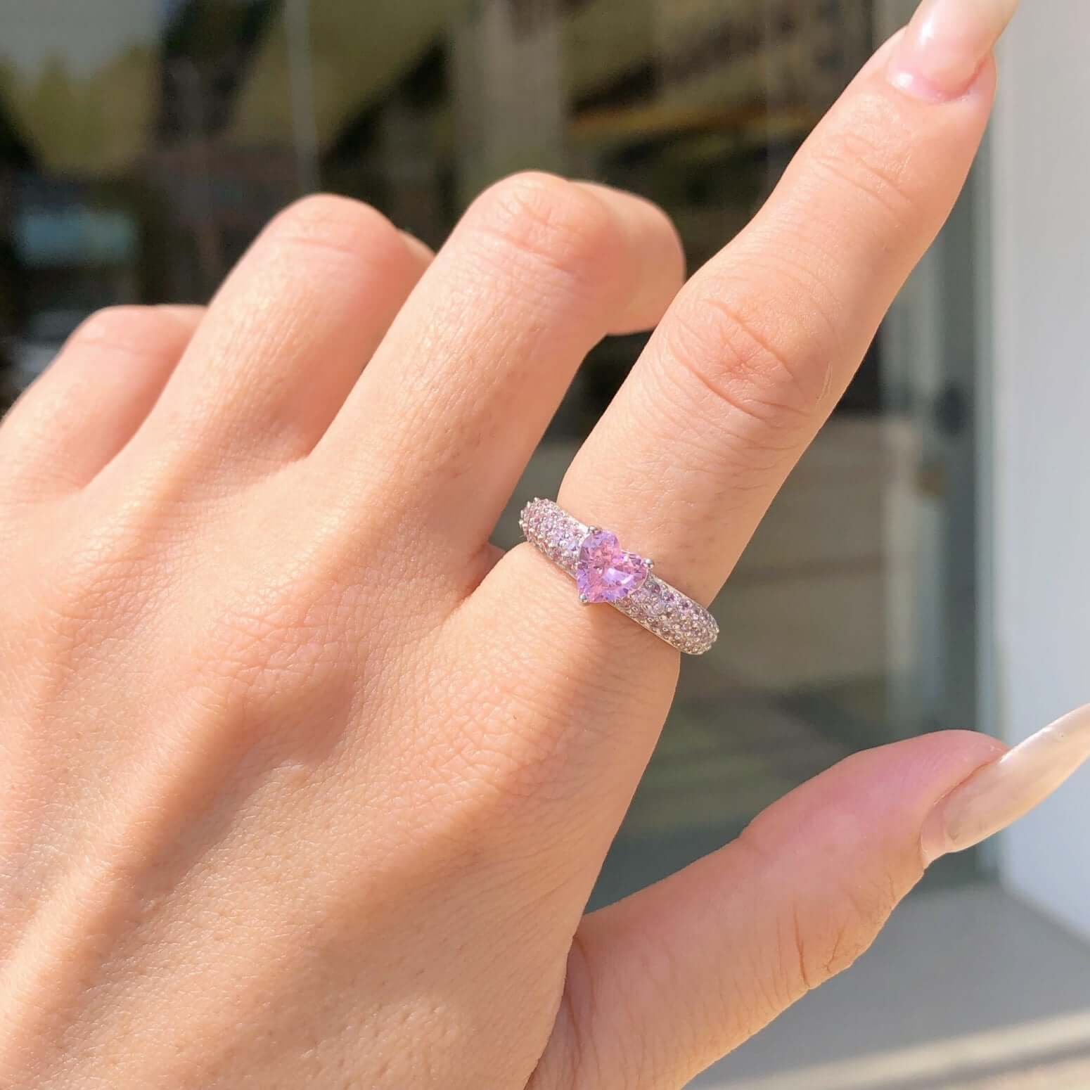 Pink Heart Ring