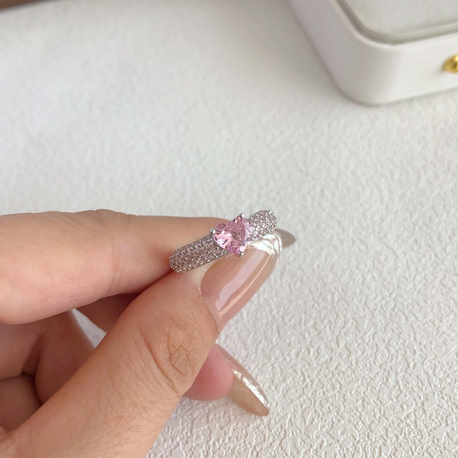 Pink Heart Ring