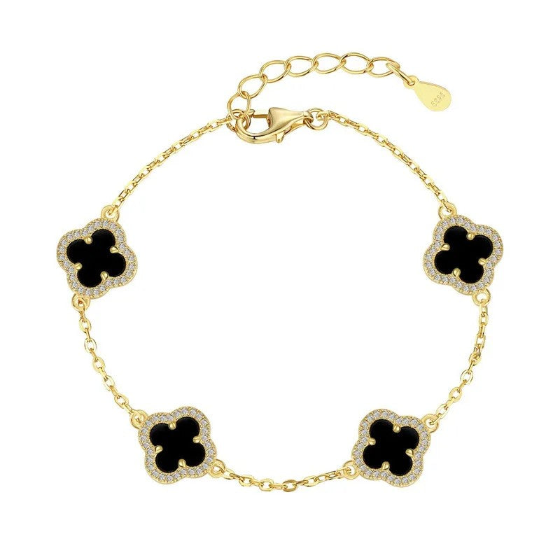 Shiny Clover Bracelet