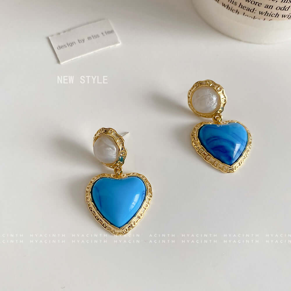 Sky Blue Ear Studs