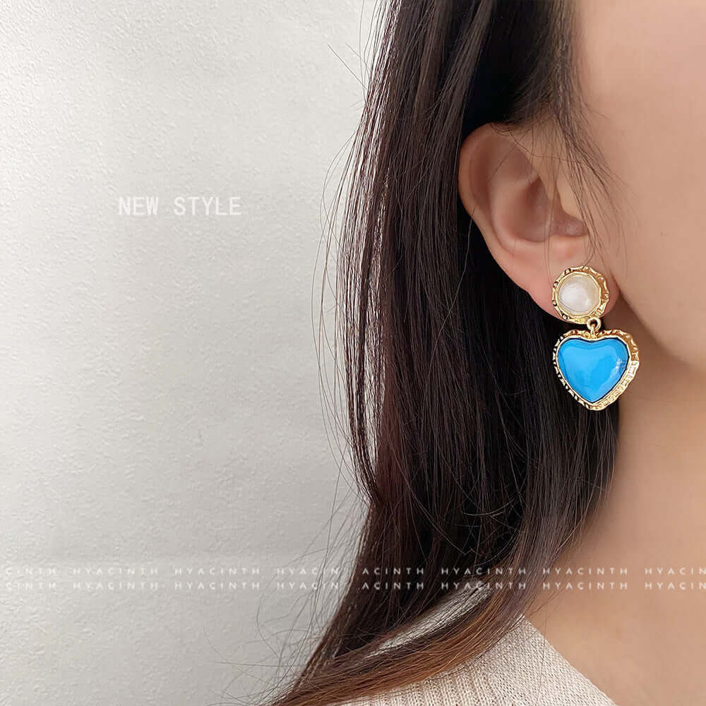 Sky Blue Ear Studs