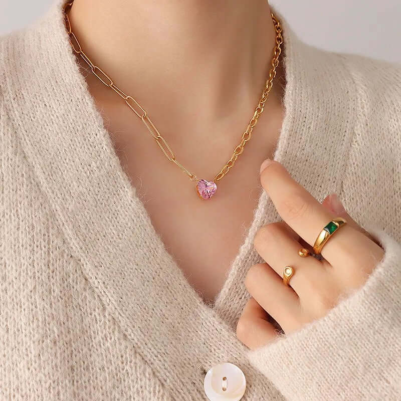 Trendy Pink Necklace